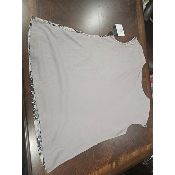 Liz Claiborne Collection Sequin Sleeveless Top Grey Multi 1X NWT Women's Neutral - Picture 6 of 8